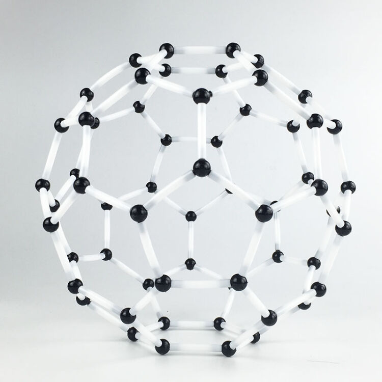 无机化学空间构型教具 教学仪器 小号 球管式 足球烯结构模型【图片