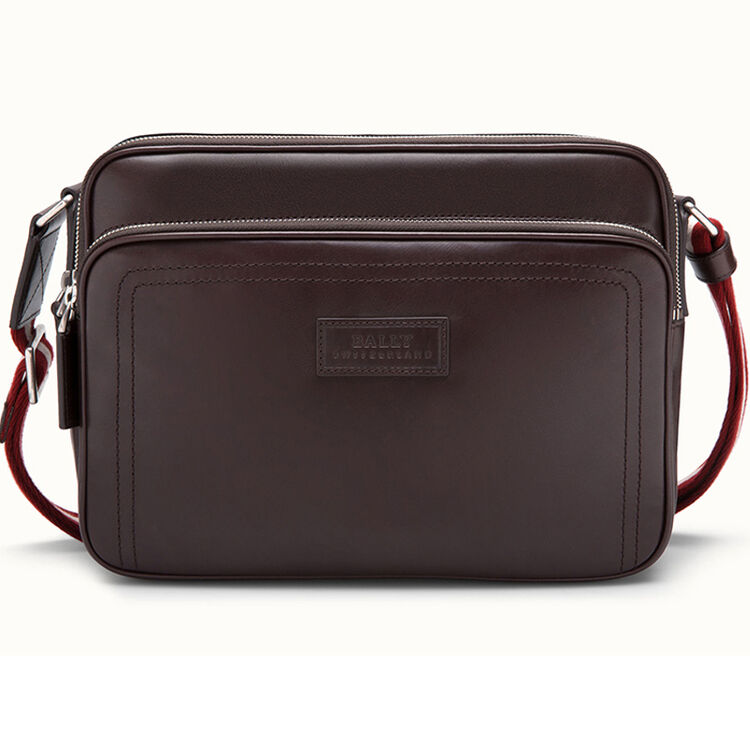 【京东闪购】巴利bally男包 新款男士单肩包 斜挎包traipse 棕色 闪电