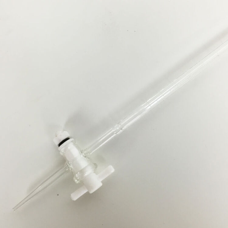 聚四氟乙烯活塞滴定管 酸碱两用通用 化学检定实验器材 5ml 透明