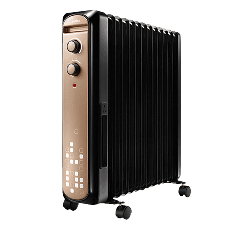 美的(midea)13片电热油汀取暖器/电暖器/电暖气 金刚防烫 黑金色