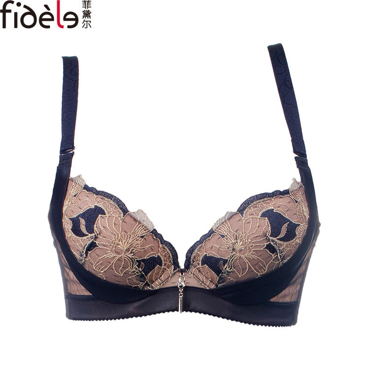 菲黛尔内衣 馨香花语82096文胸3/4杯集中可加垫芦荟保温面料适合较