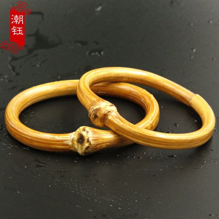 潮钰 金刚藤鸡血藤药藤木手镯复古民族风