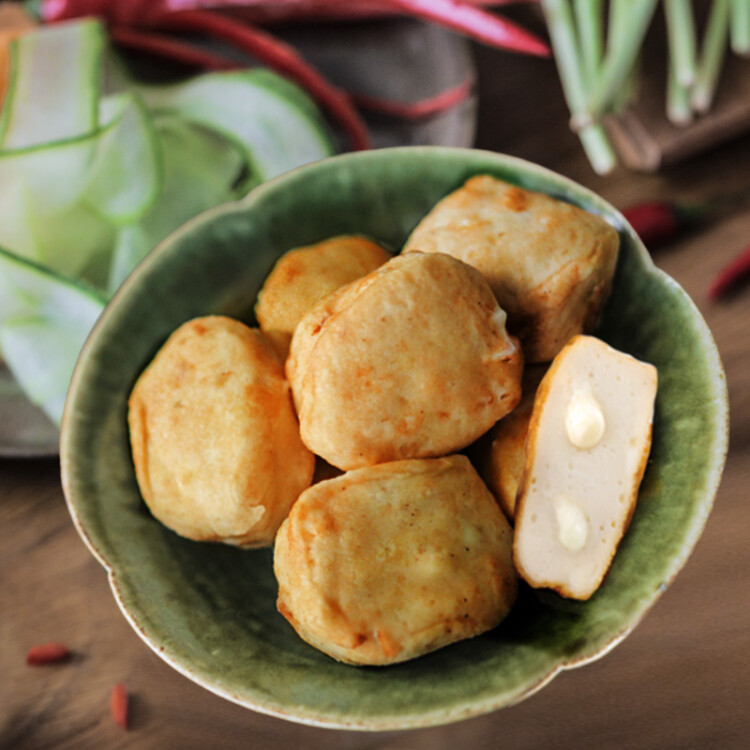 波波（BOBO）芝士豆腐鱼饼147g 鱼豆腐 火锅丸料关东煮串串香涮锅食材火锅配菜 光明服务菜管家商品