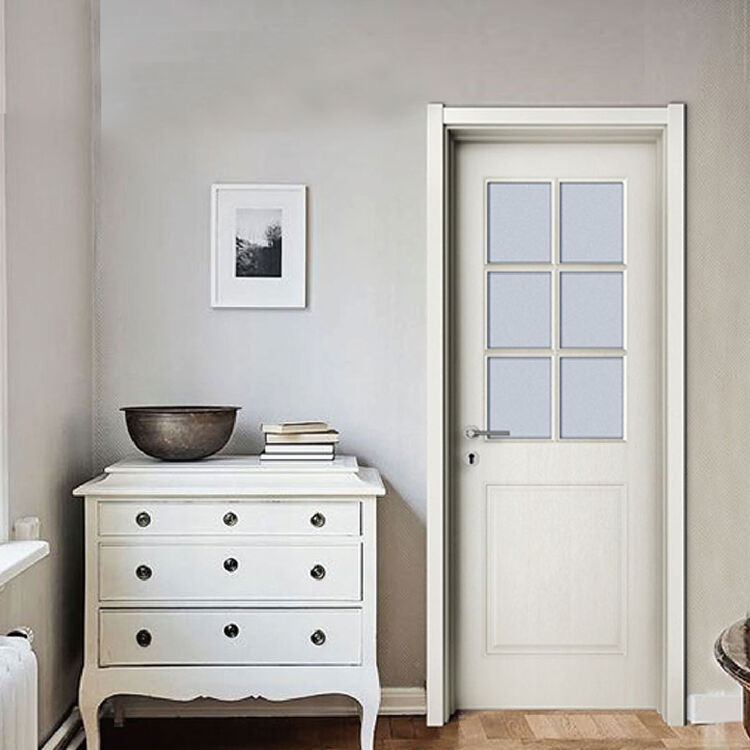 尚品本色木门 玻璃门厕所门卫生间门厨房门免漆门室内门鲁班9028 苹果