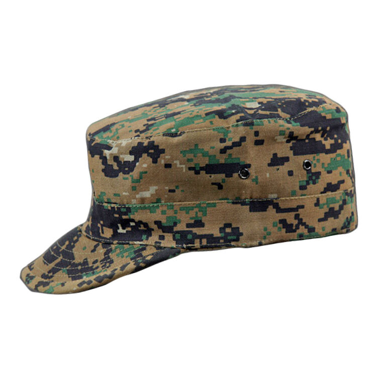 同盟军 迷彩战斗帽小兵帽 特种兵军迷帽男女平顶帽军帽 丛林数码迷彩