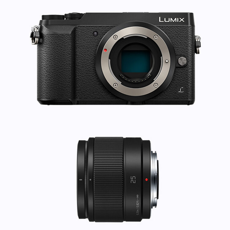 松下lumix dmc-gx85gk 黑色 微型单电套机(25mm f1.7定焦镜头)