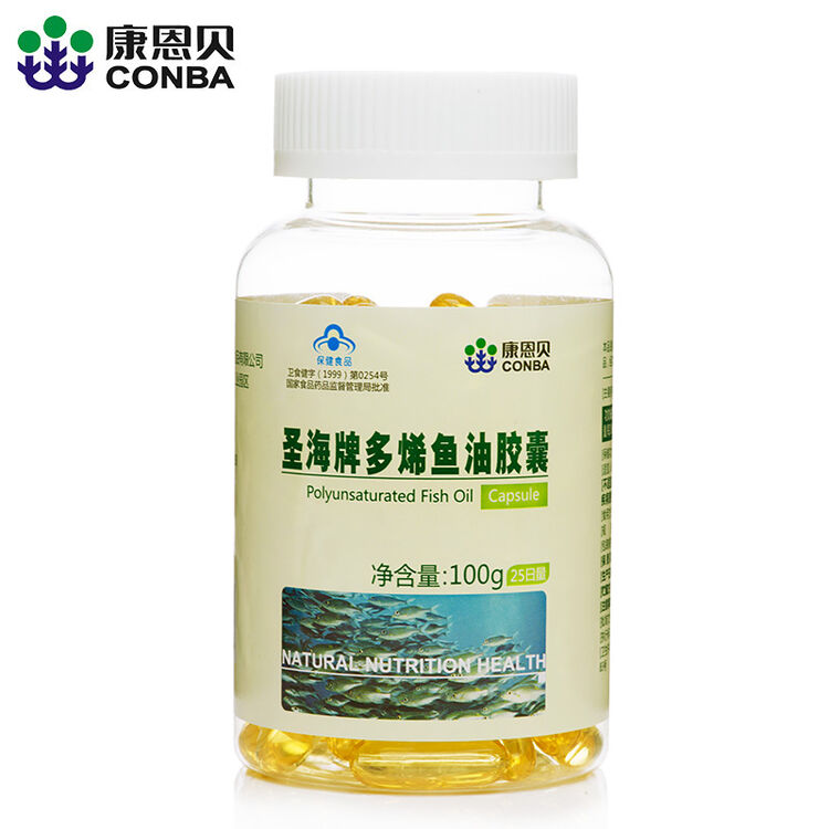 康恩贝 鱼油软胶囊 100粒 调节血脂 1瓶