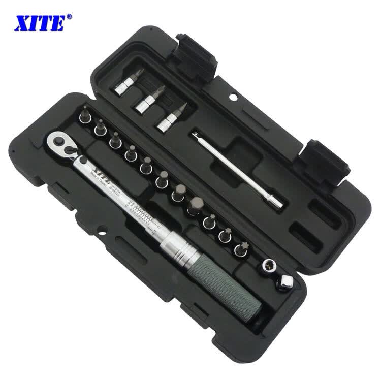 xite西特18件套预置式可调扭力扳手2-20nm自行车力矩棘轮扳手 扭矩
