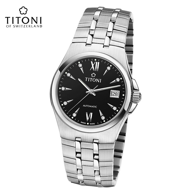 瑞士梅花手表男士推进系列自动机械表蝴蝶扣透底男表 83730 s-515黑面