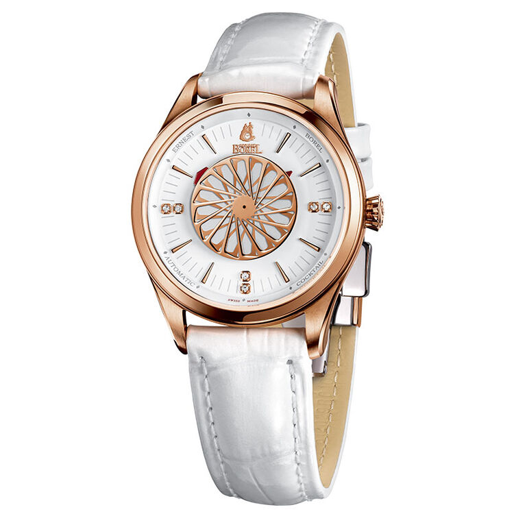 依波路(ernest borel)鸡尾酒系列 女士瑞士手表 机械表女表天然钻石