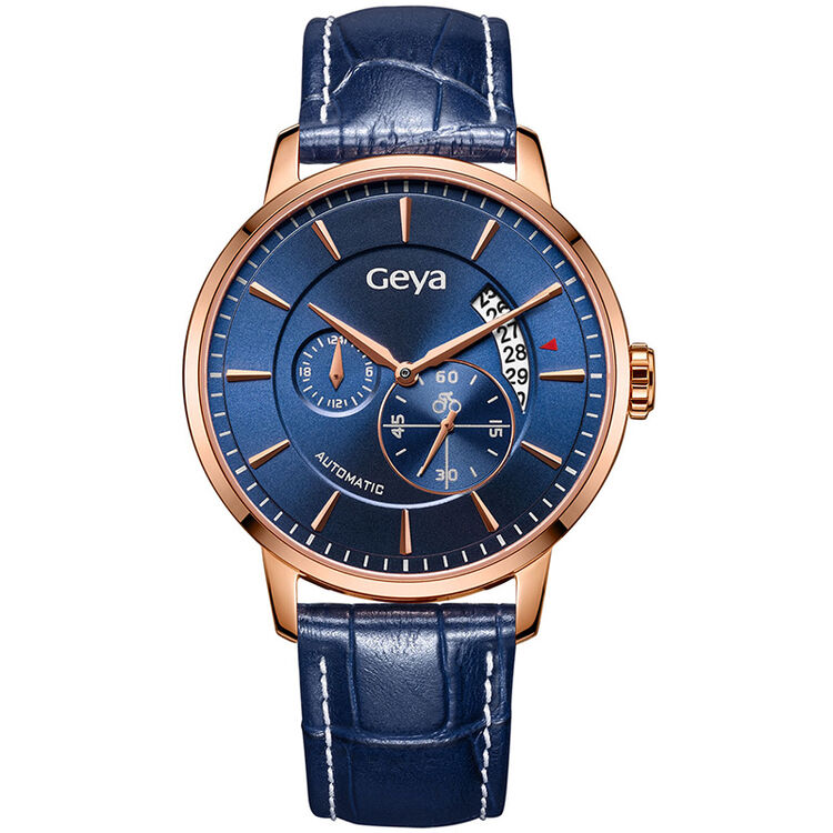 格雅(geya)手表 专柜同款 行者系列皮带全自动机械男表奥运纪念款g0