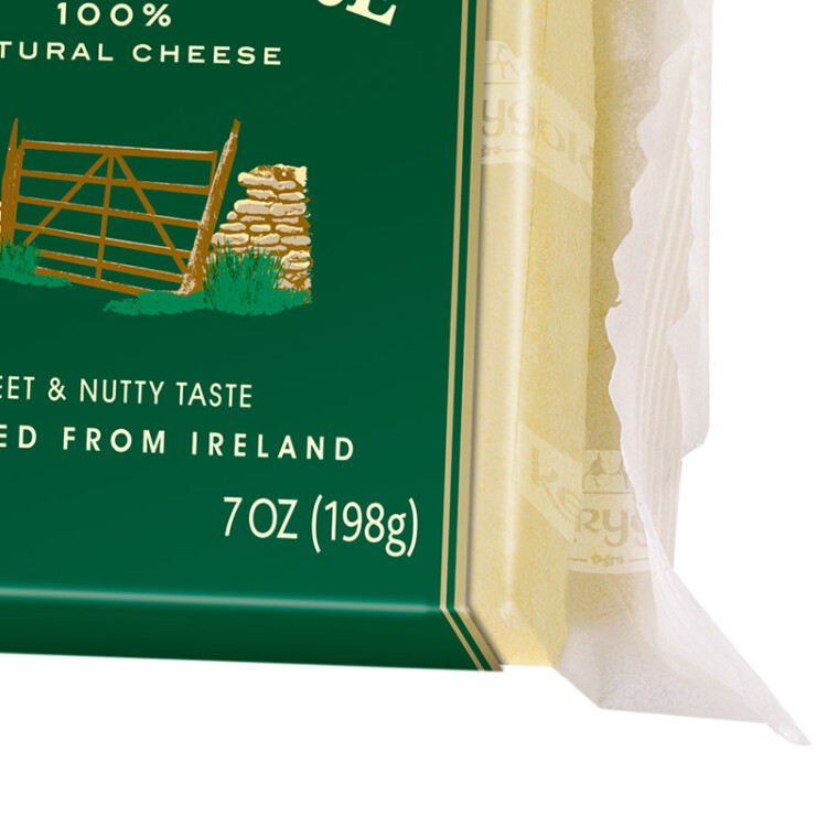 金凯利（KERRYGOLD）爱尔兰进口瑞士大孔奶酪 198g一包（干酪） 烘焙原料 早餐 面包 光明服务菜管家商品 