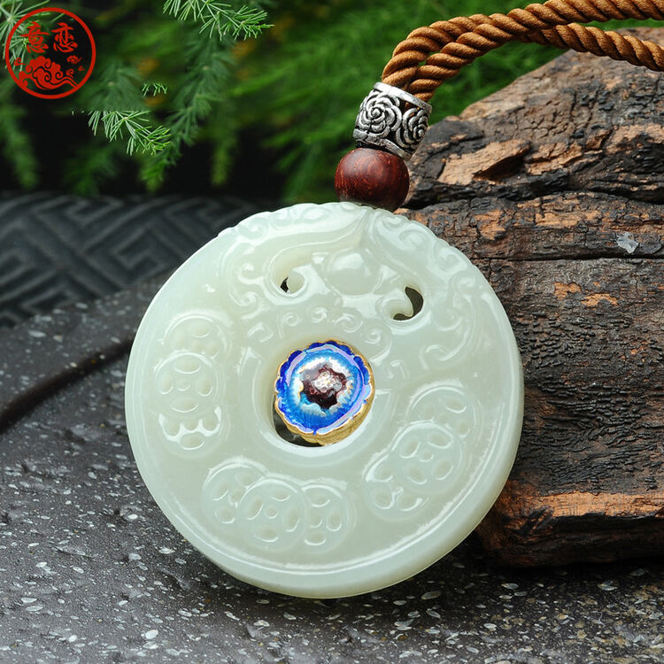 意恋 和田玉吊坠 怀古玉吊坠 男女款吊坠 礼物