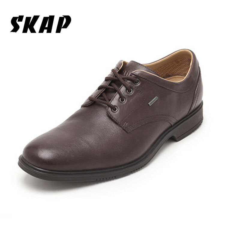 skap男鞋欧美商务正装皮鞋surround防水透气系带圆头男鞋20413881 深