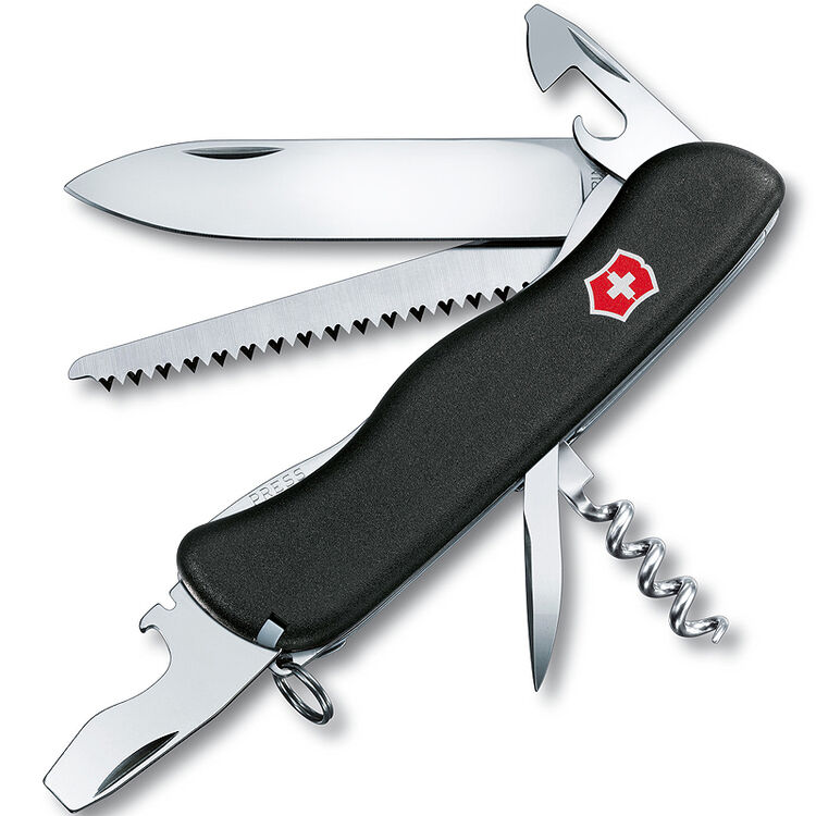 维氏victorinox瑞士军刀丛林卫士12种功能黑色磨砂面083633