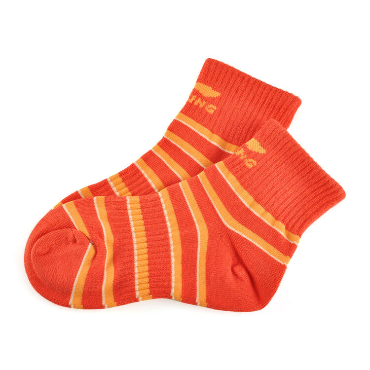 少年 透气吸汗舒适 春秋款棉袜儿童袜运动袜子awsf488-1-2 橘黄红色