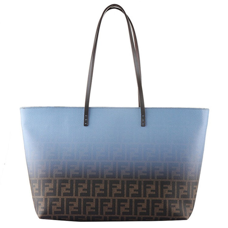 fendi 芬迪 女士rollbag系列双f标志蓝色渐变手提包 8bh185 00u9f fom