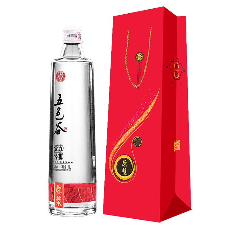 五色谷(wusegu)五粮一号 42度 1000ml 浓香型白酒 大容量系列 单瓶装