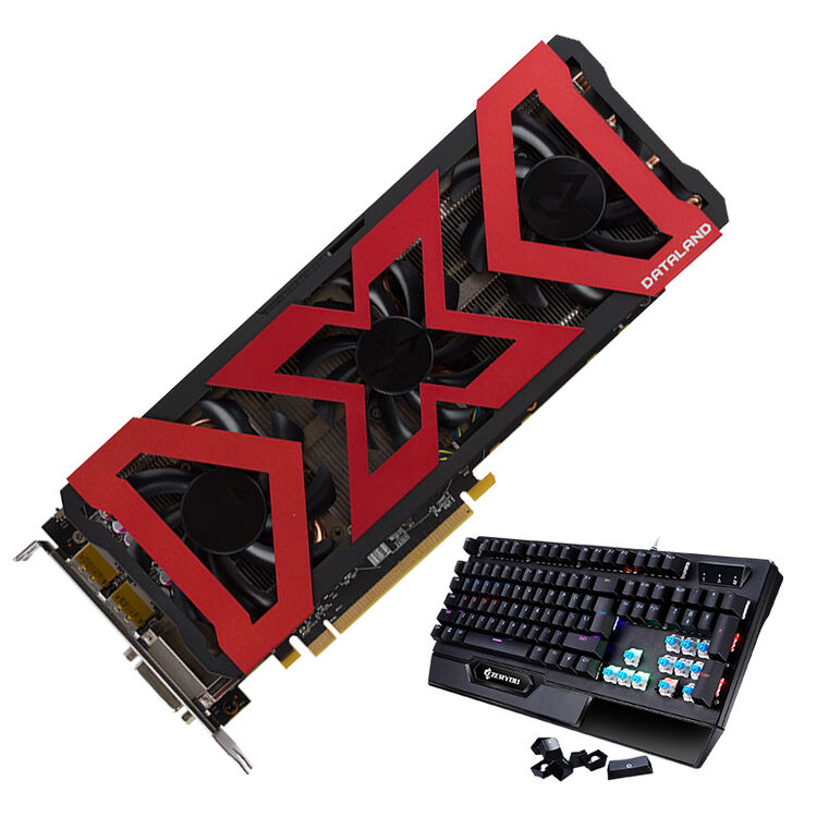 迪兰(dataland)rx 480 8g x-serial 独立显卡 vr游戏显卡