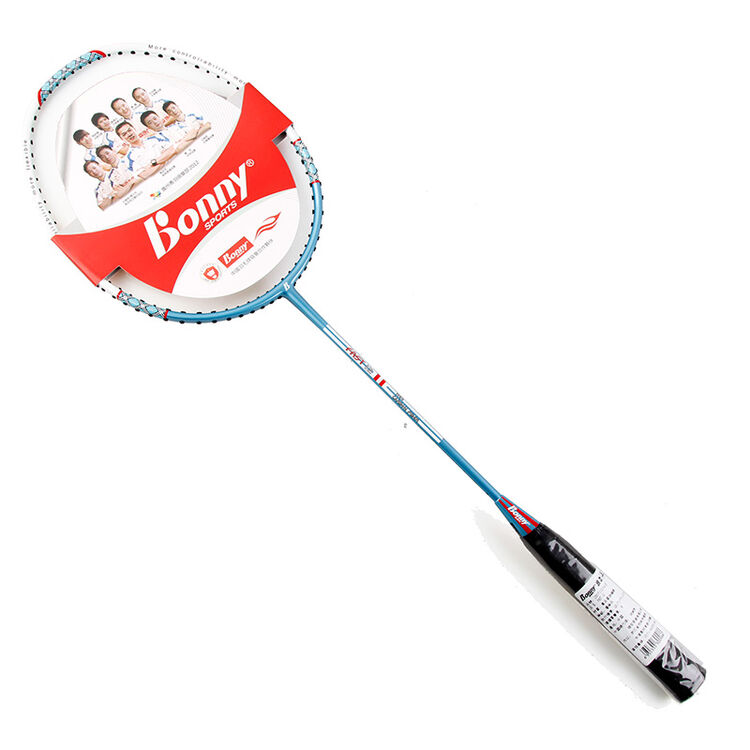 bonny波力全碳素羽毛球拍 初学者男女士超轻碳纤维高中生大学生体育课