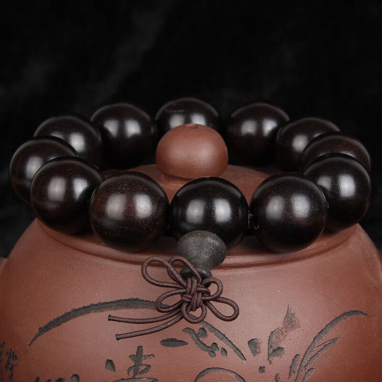 【三款随机发货,带瑕疵】黑酸枝手串紫檀手串金丝楠手串文玩把件随机