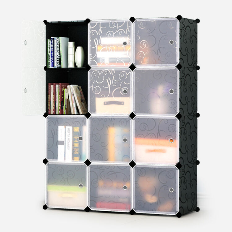 蔻丝组合式大容量书柜非实木书柜钢筋骨架便捷书架创意组装书柜收纳柜