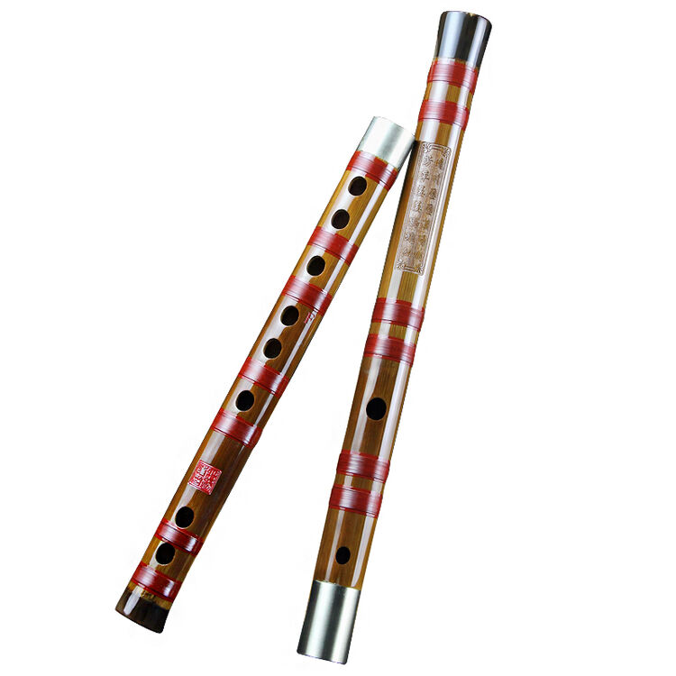 正音堂 笛子双接铜收藏款铁心竹笛笛子乐器 收藏铁心笛c调