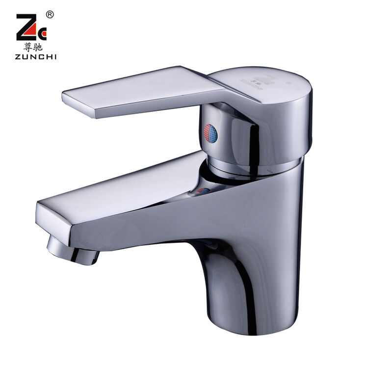 尊驰卫浴全铜冷热单孔洗脸盆水龙头z-1007a