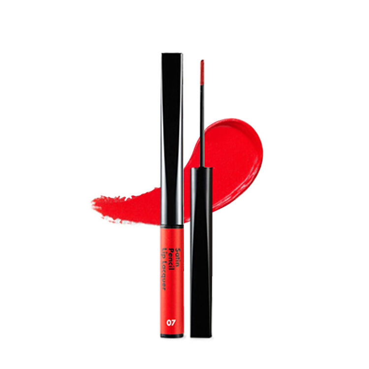 爱茉莉(amore) 韩国进口不脱色不沾杯水果爱心唇釉 7号 荧光红