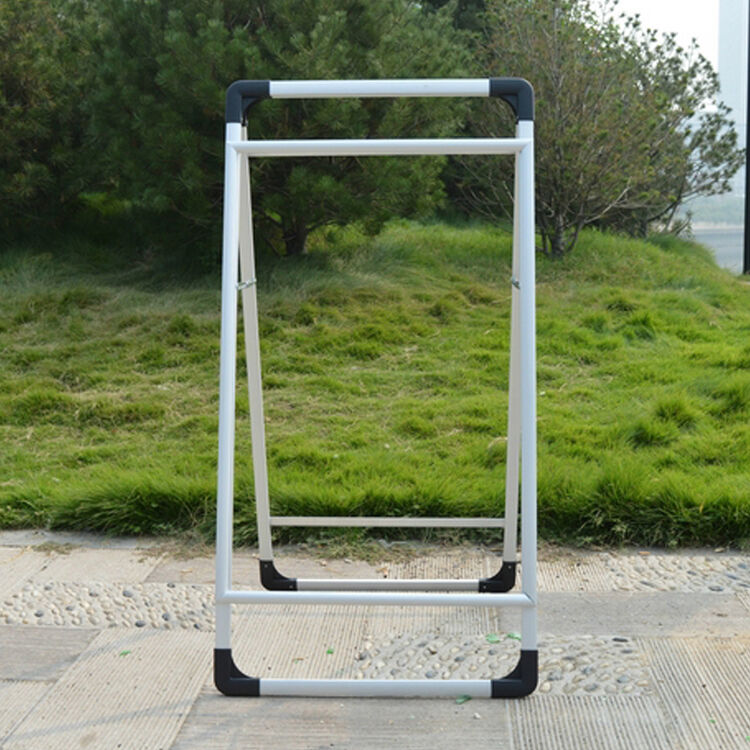 手提开启式 铝合金海报架 a型广告牌 折叠展架 宣传
