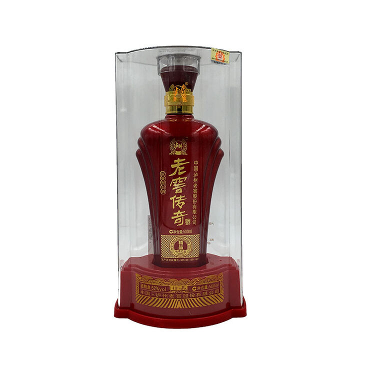52度 泸州老窖传奇精品 透明 高端 送礼 红瓶 整箱500ml*6瓶 喜宴 摆
