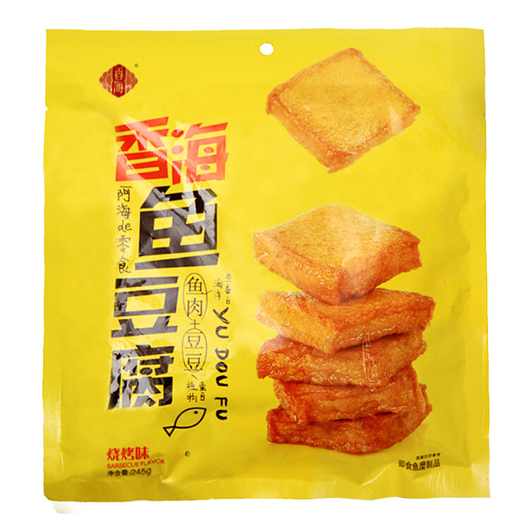 香海 鱼豆腐 烧烤味245g 豆腐干豆干即食下酒菜休闲零食小吃 菜管家商品