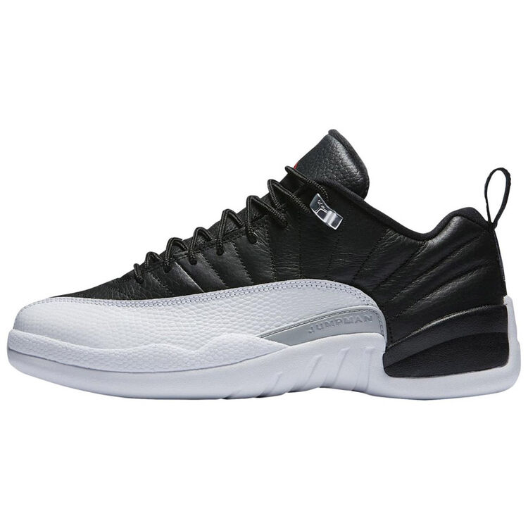 全球购 jordan 男士 j12 retro 12 low 低帮复刻运动篮球鞋 黑白 44