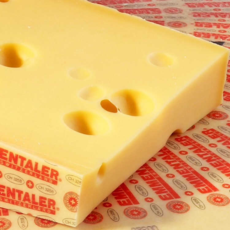 瑞慕（Swissmooh）瑞士進口 埃曼塔大孔奶酪原味200g  1盒 冷藏 開袋即食 天然原制奶酪  烘焙即食