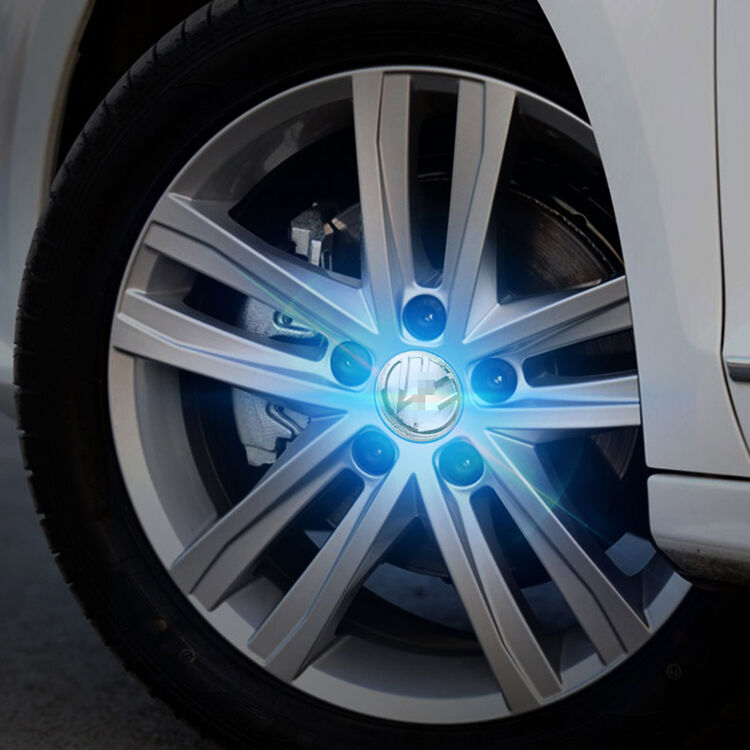 美克杰 汽车轮毂灯 适用于大众磁悬浮动力led中心盖轮毂灯改装 大众