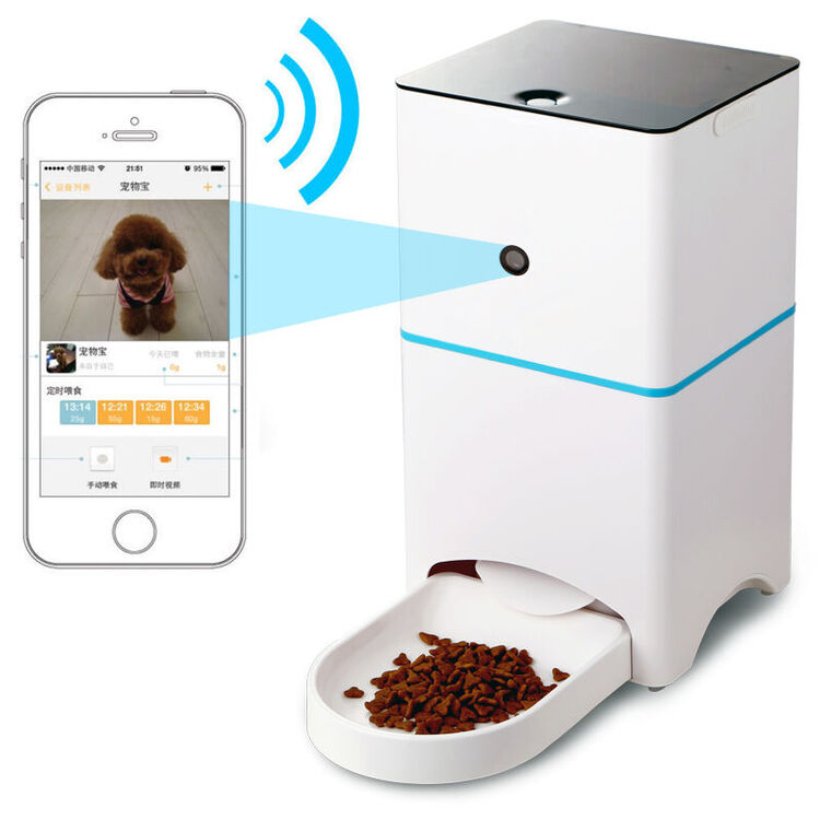小桔【送防咬线】 宠物自动喂食器狗粮定时喂食器猫咪犬狗狗喂食机投