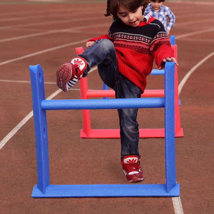 幼儿园儿童玩具泡沫软体式跨栏架 户外运动体育器材可调节跨栏