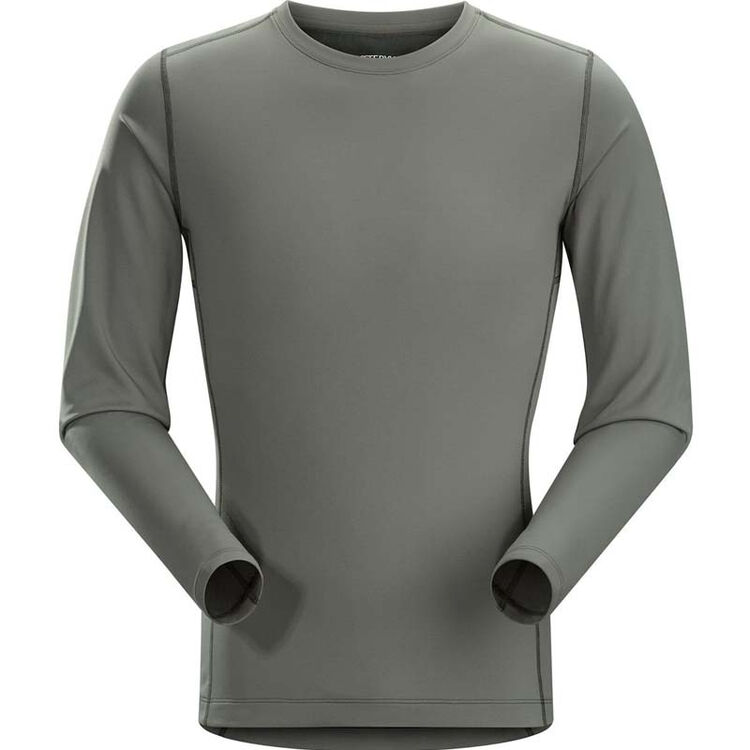 始祖鸟(arcteryx) 男士保暖内衣 phase ar ls crew 灰色/nautic grey