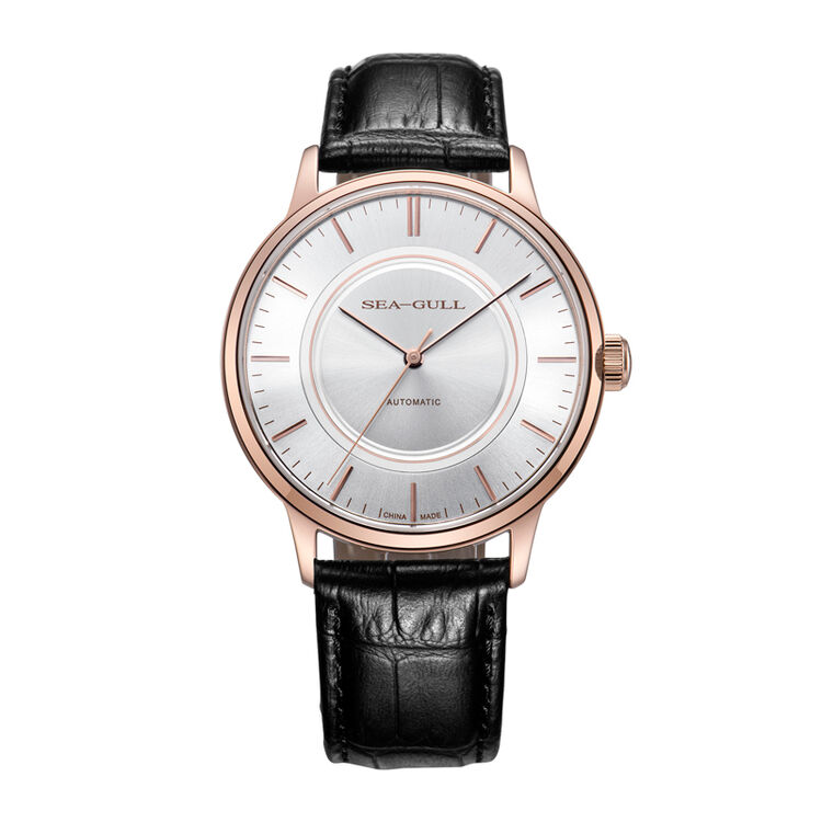 海鸥(seagull)手表 简约复古商务大三针自动机械男表