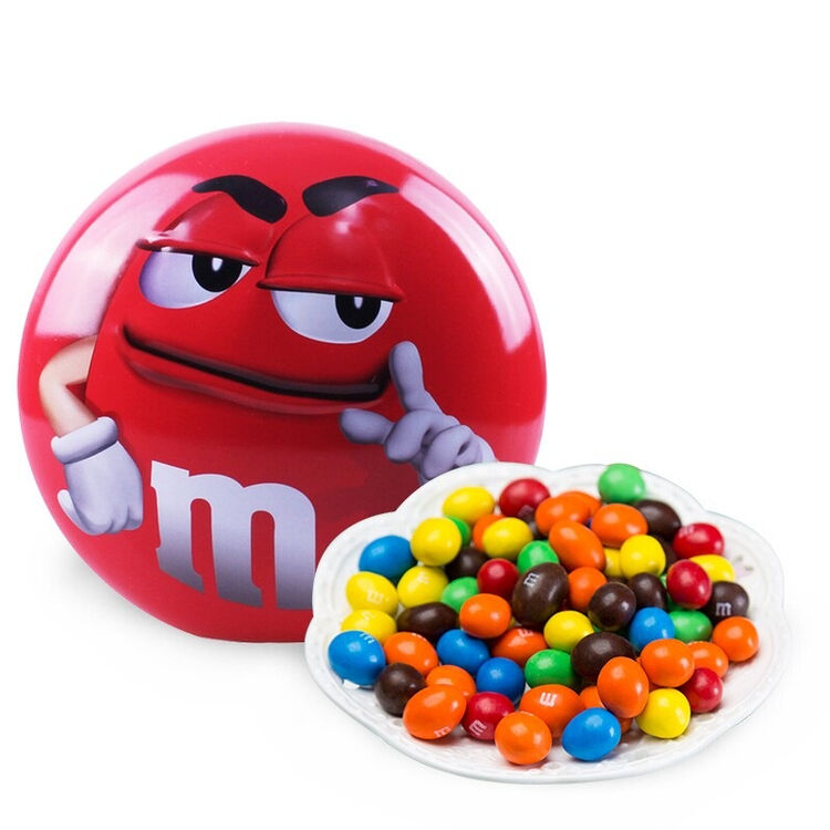 m&ms礼品豆脸牛奶巧克力豆(礼品装)121.5g