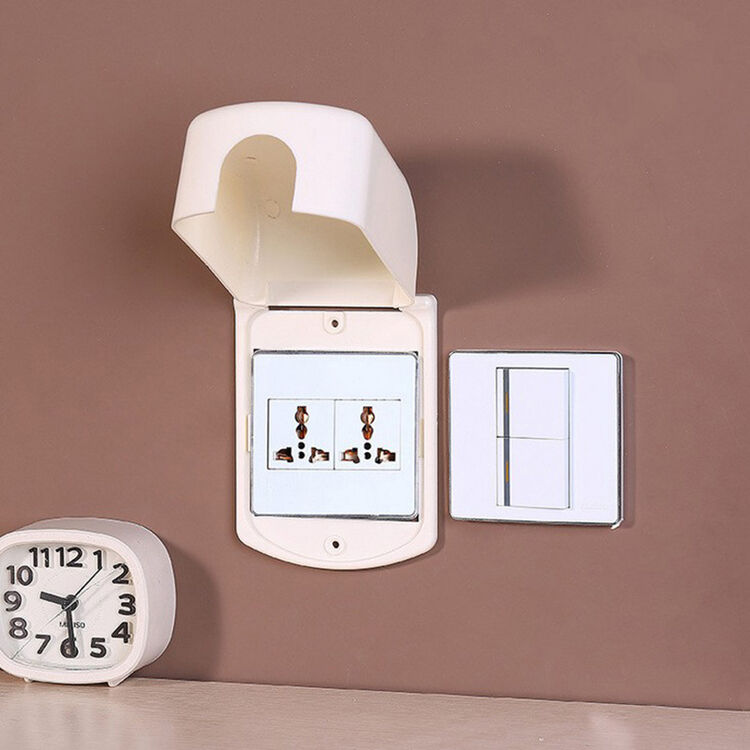 儿童防触电开关罩有盖开关贴 儿童插座保护罩