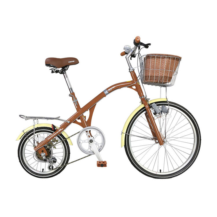 永久(forever) 自行车7速24/16寸大小轮钓鱼车/男女式休闲通勤车 咖啡