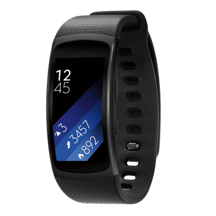 samsung 三星gear fit 2智能手环r735运动手环智能穿戴 防水计步 曲面