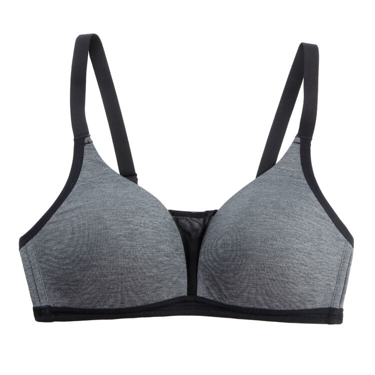 爱慕文胸运动轻爽低强度3/4薄模杯文胸as111a21 灰色 b75【图片 价格 