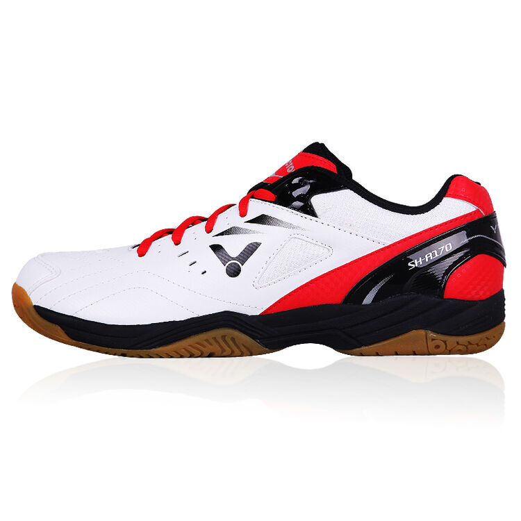 威克多(victor)羽毛球鞋男女款运动鞋防滑耐磨维克多鞋 sh-a170白红