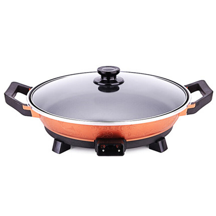 插电烤锅平底烙饼炒菜多用锅电炒锅 中号34cm