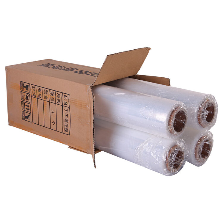 新越昌晖pe缠绕膜包装膜 防水膜捆包膜 50cm宽 拉伸长约380米4公斤4卷