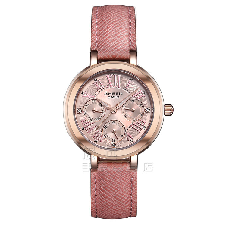【联保服务】卡西欧(casio)手表sheen系列时尚优雅石英女表皮带 she