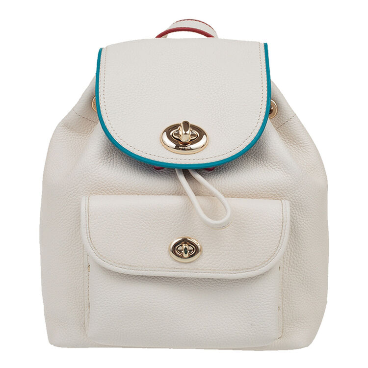 coach 蔻驰 奢侈品 女士皮质乳白色双肩包 f37789 lichk