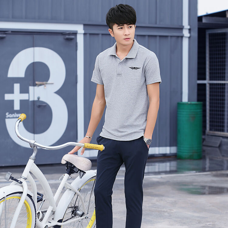 诚品 运动套装男 春夏短袖t恤polo衫运动裤长裤 休闲跑步运动服健身服